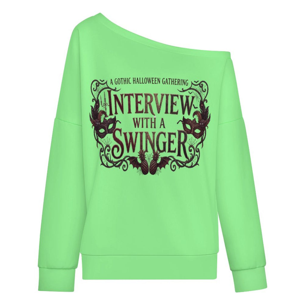 Interview With a Swinger Off Shoulder Hoodie