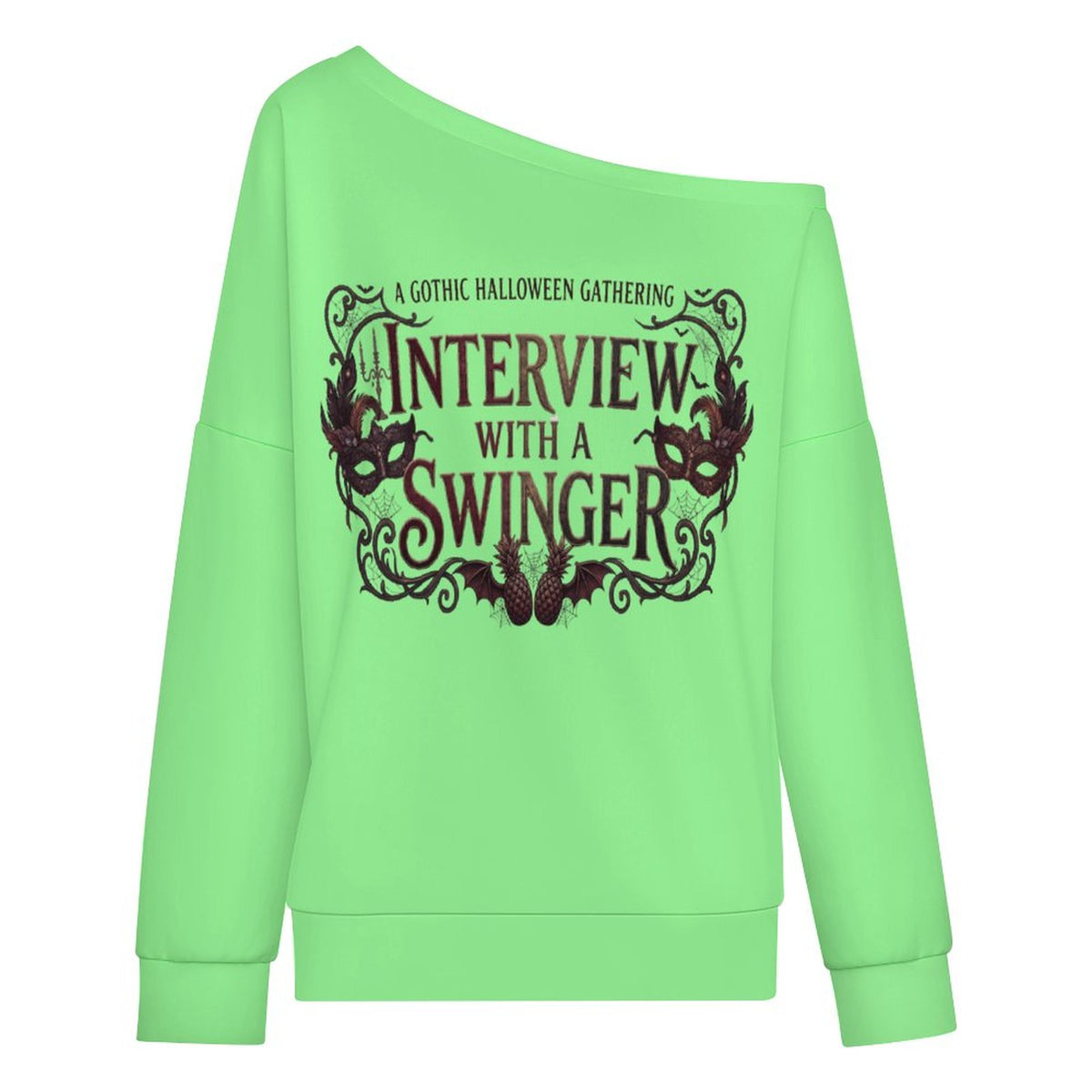 Interview With a Swinger Off Shoulder Hoodie