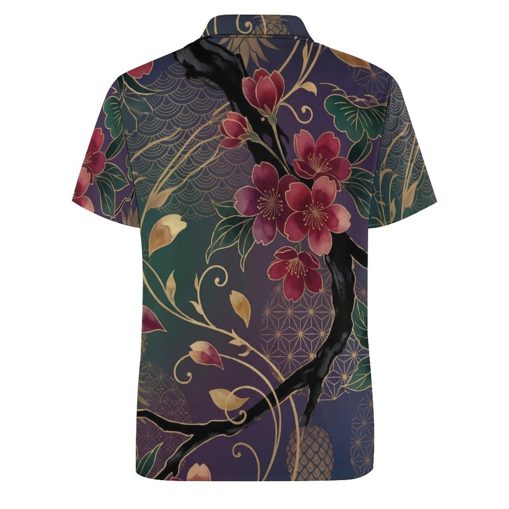 UPF50+ Ice Silk Women's POLO Shirt(All-Over Printing)