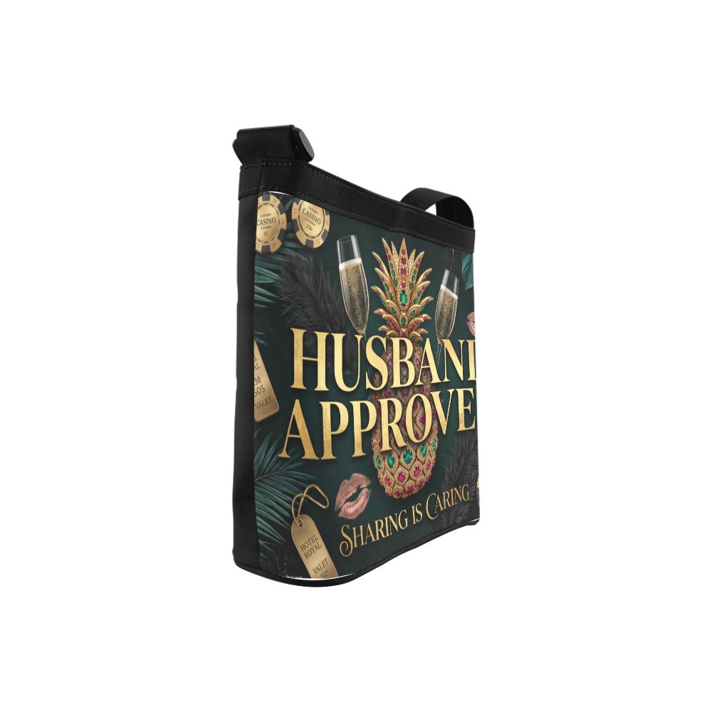 Husband Approved Shoulder Sling Bag for Women | Stylish Travel Crossbody Bag with Pockets
