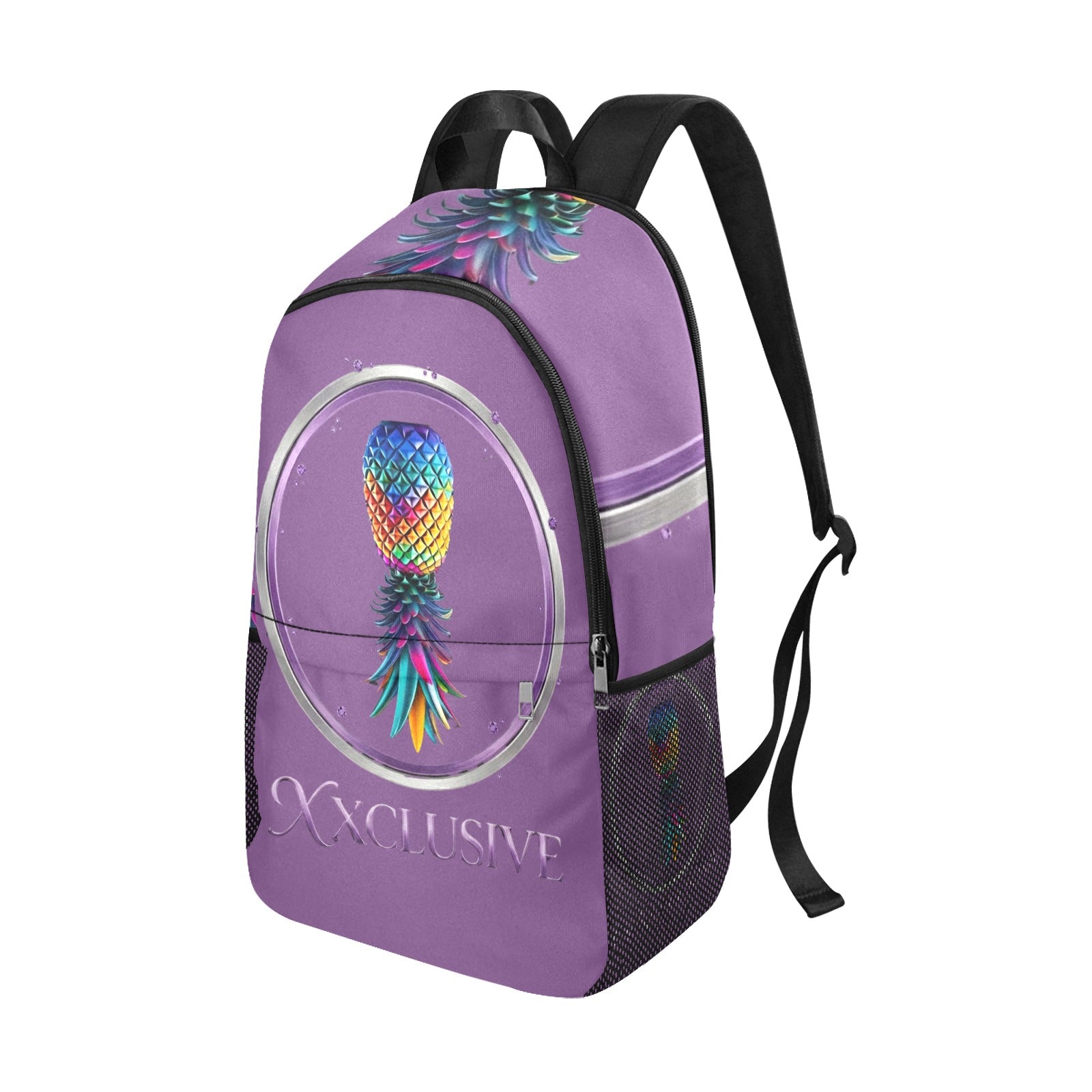 XXclusive All-Over Print Fabric Backpack | Side Mesh Pockets | Men & Women