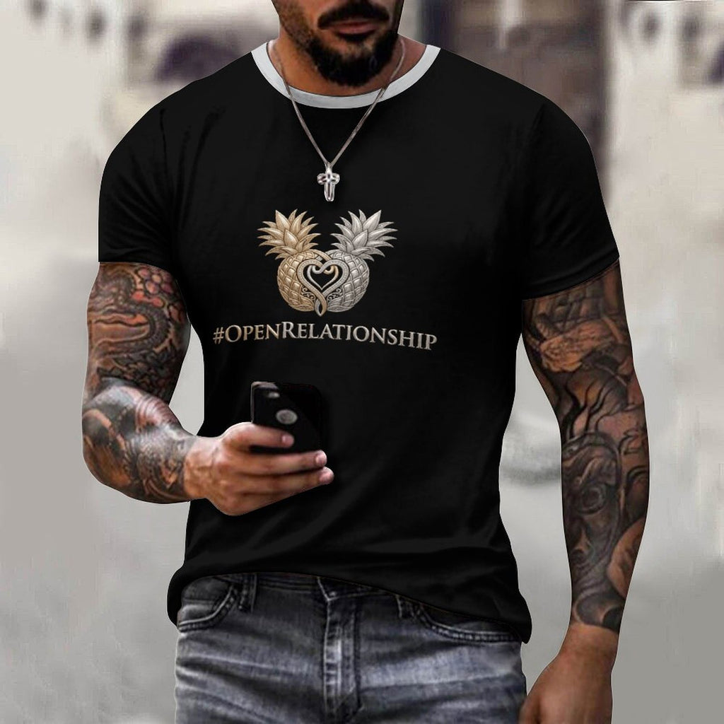 #OPENRELATIONSHIP Cotton Comfort Short-Sleeve T-Shirt for Men