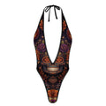Sexy Swinger Halloween Deep V Teddy Bodysuit | Women’s Mesh Lingerie