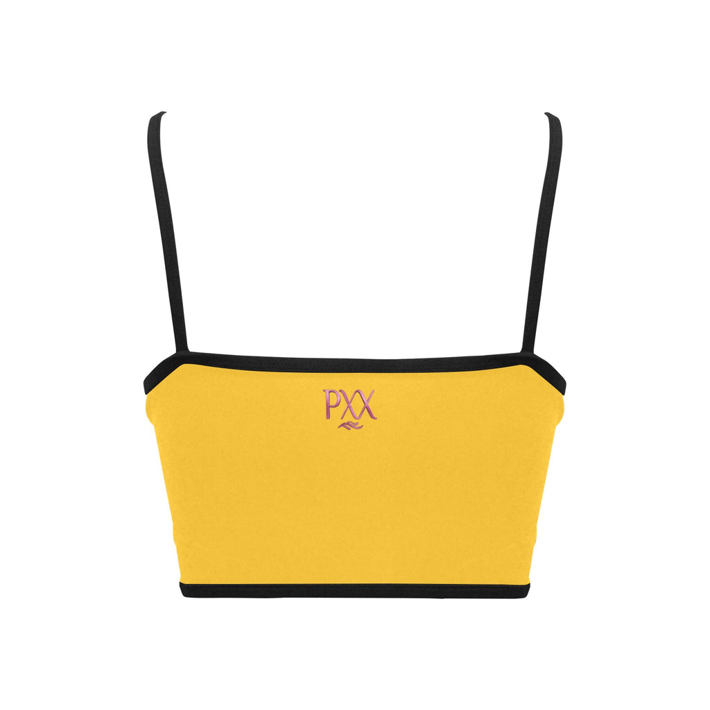 #IAMHISQUEEN Women’s Spaghetti Strap Crop Top – Sexy Stretch Yoga Tank, Lightweight Quick-Dry Fitness Crop Top for Women