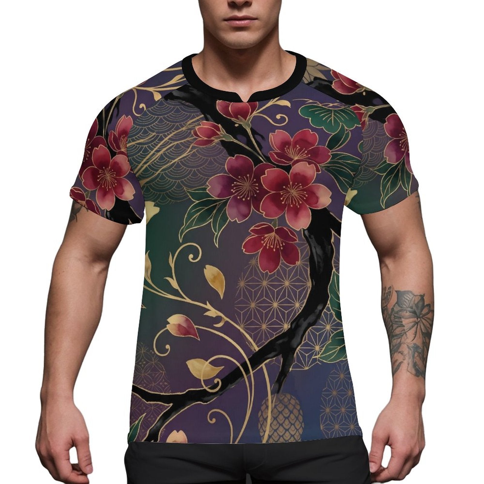 180gsm Men's Ice Silk Quick Dry Top(All-Over Printing)
