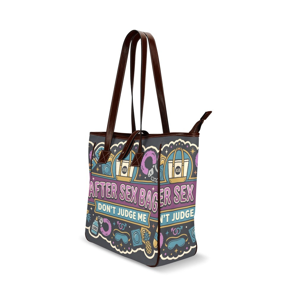 After Sex Classic Tote Bag | Funny Waterproof Large Tote Bag for Women, Travel & Everyday