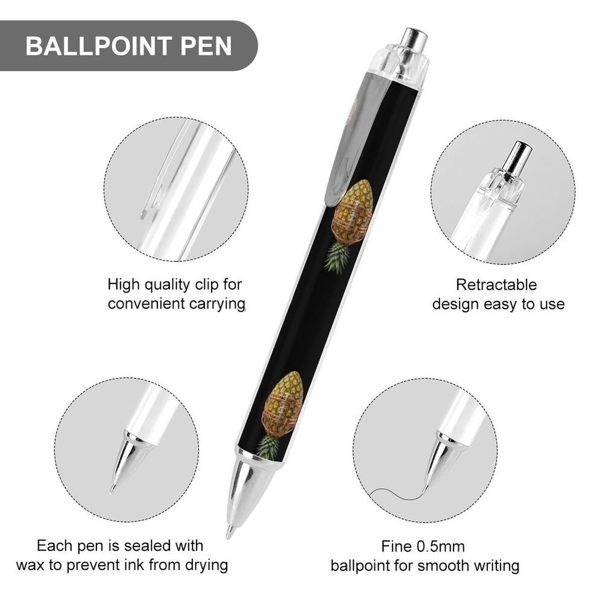 Pineapple Football Ballpoint Pen