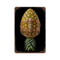 Pineapple Football Rusted Vintage Metal Wall Art Tin Sign-11.8"x7.9"/ 30x20cm