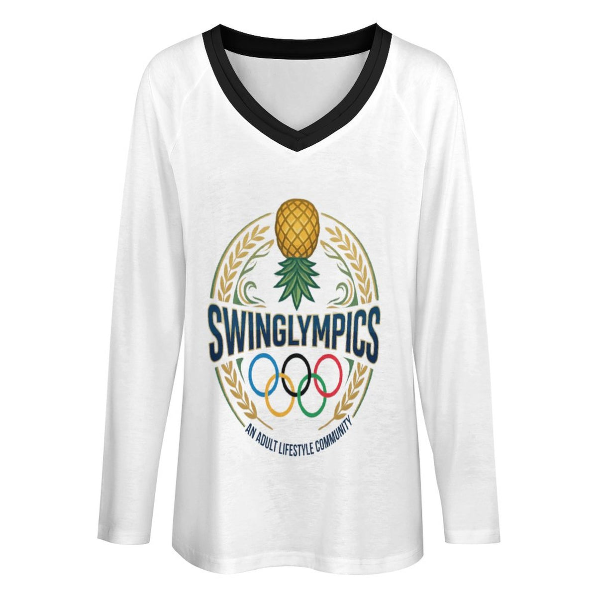 Swinglympics Double Layer V-Neck Top