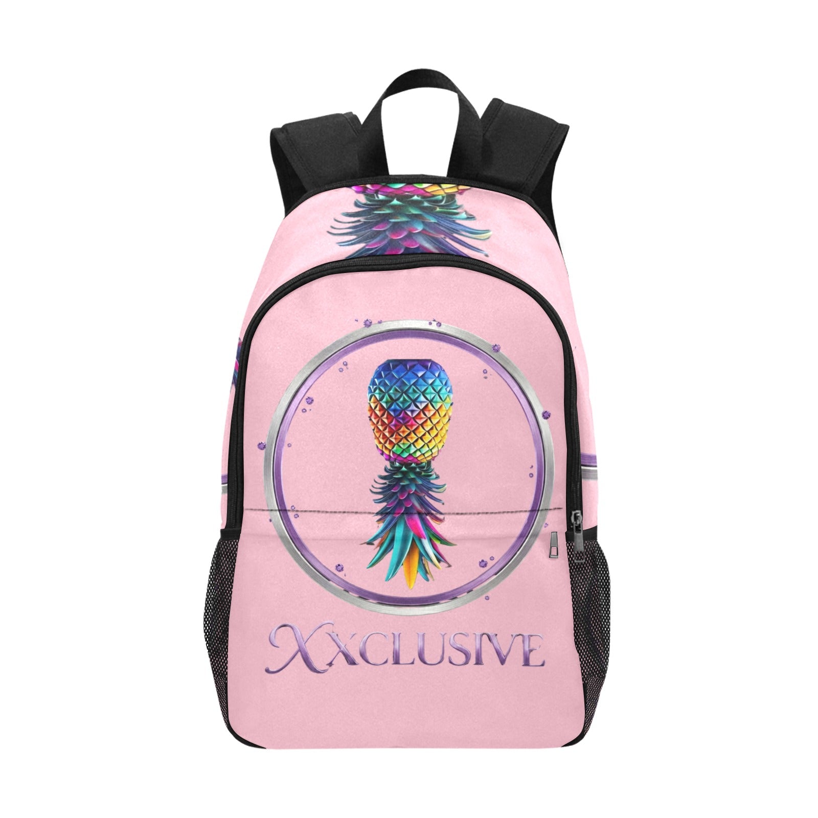 XXclusive All-Over Print Fabric Backpack | Side Mesh Pockets | Men & Women