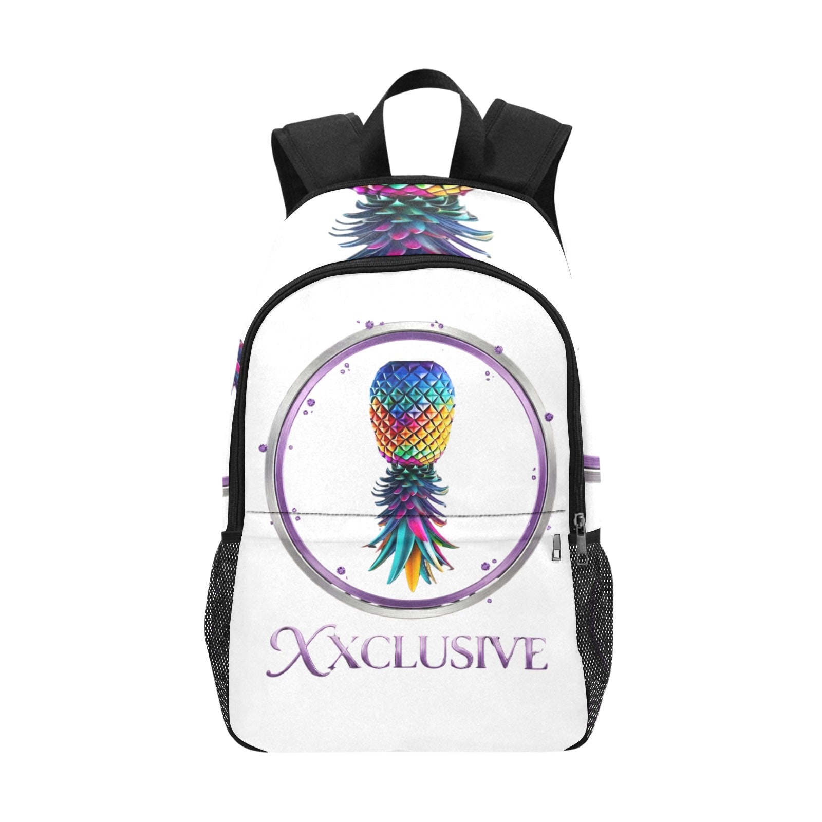 XXclusive All-Over Print Fabric Backpack | Side Mesh Pockets | Men & Women
