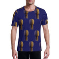 Football Purple & Gold Pineapple Men's Ice Silk U-neck Football Jersey