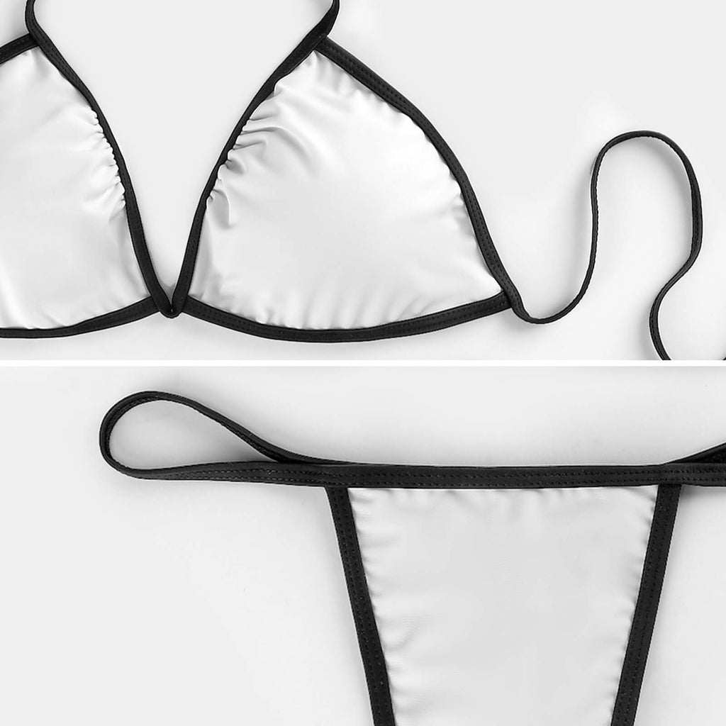 2-Piece Thong Triangle Bikini Set(All-Over Printing)