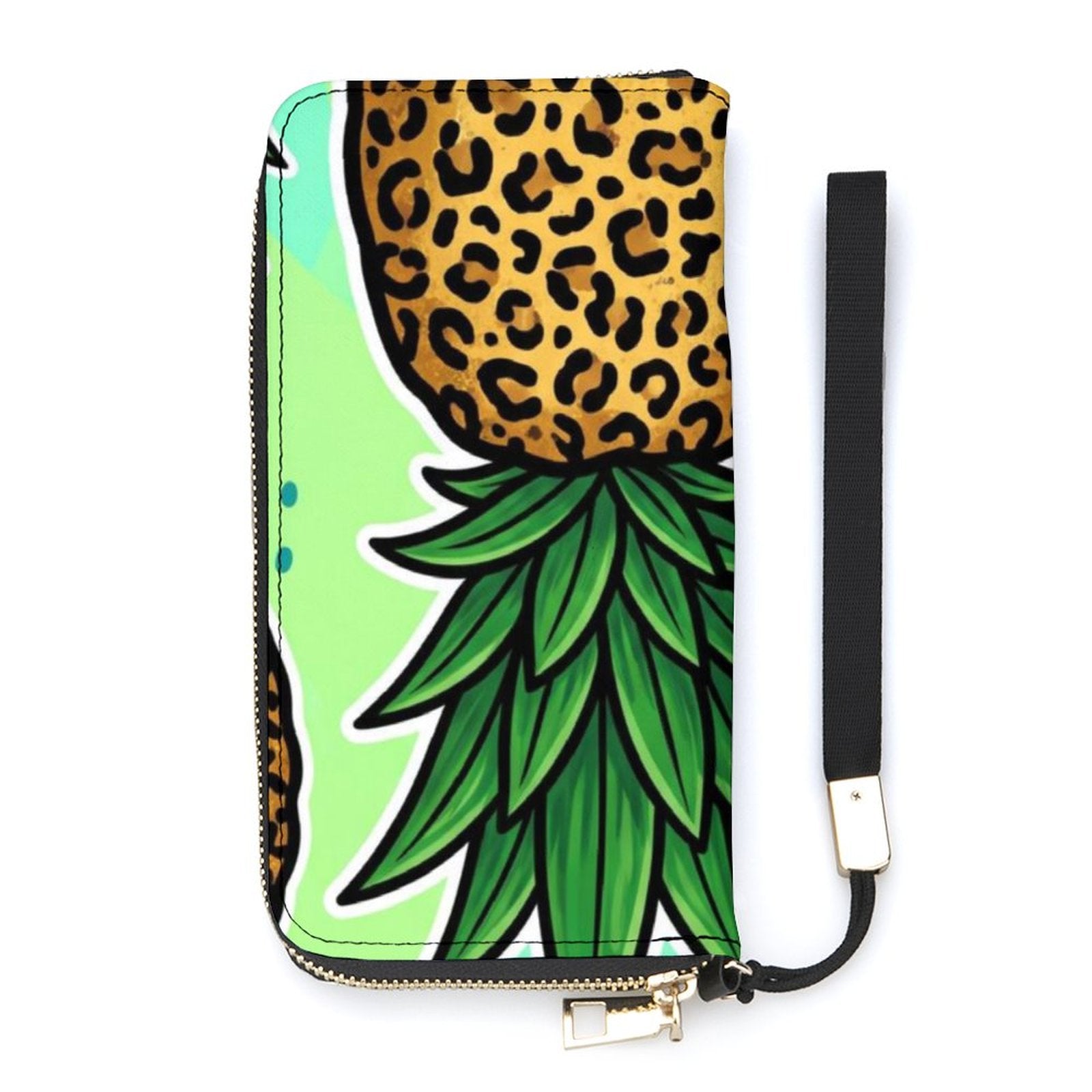 Pineapple Vertical Wristlet Wallet