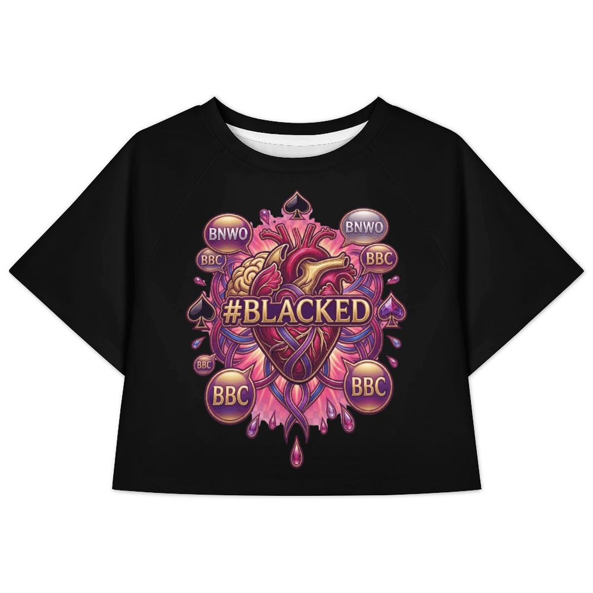 #BLACKED Cropped T-Shirt