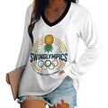 Swinglympics Double Layer V-Neck Top