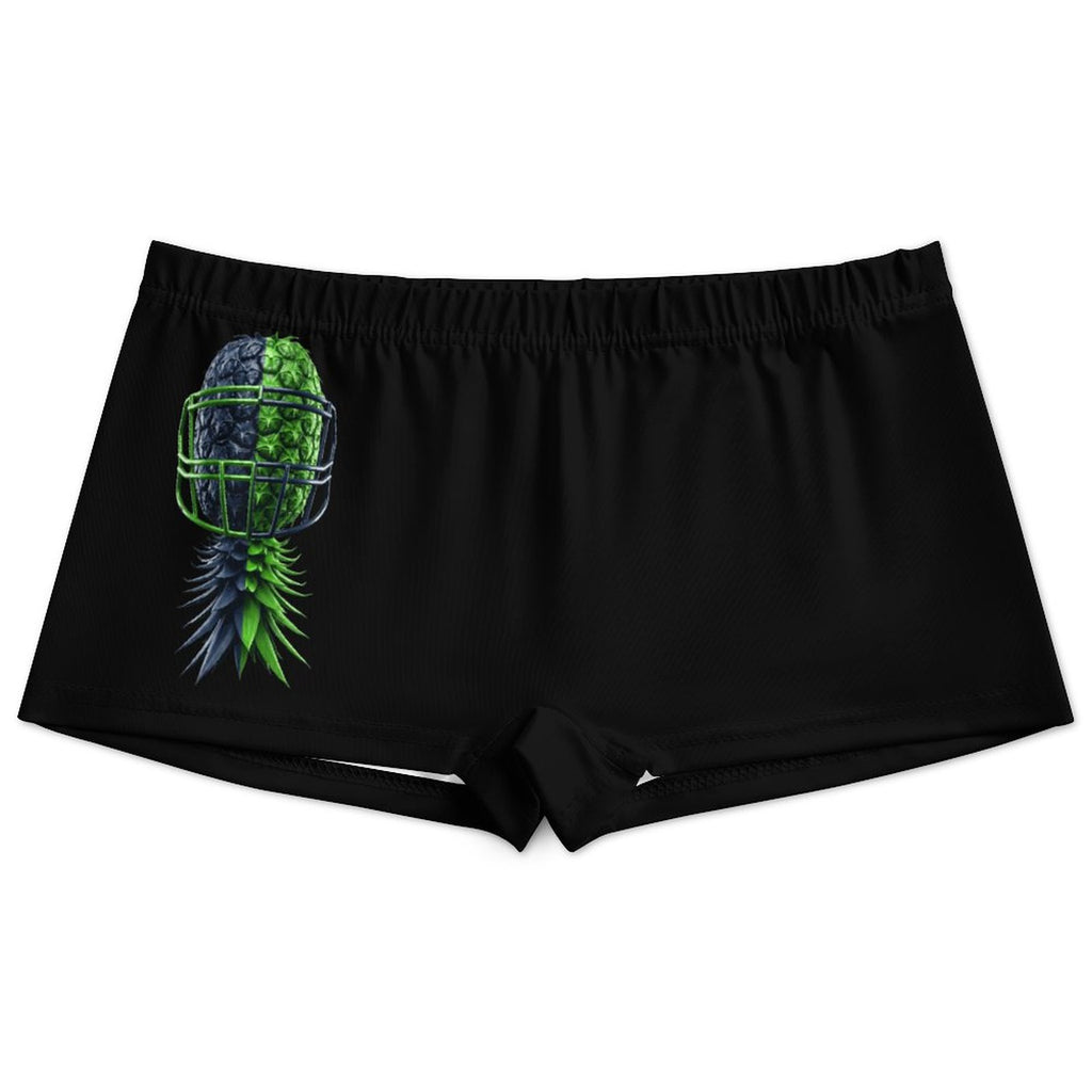 Neon Green & Navy Women's Boxer Briefs