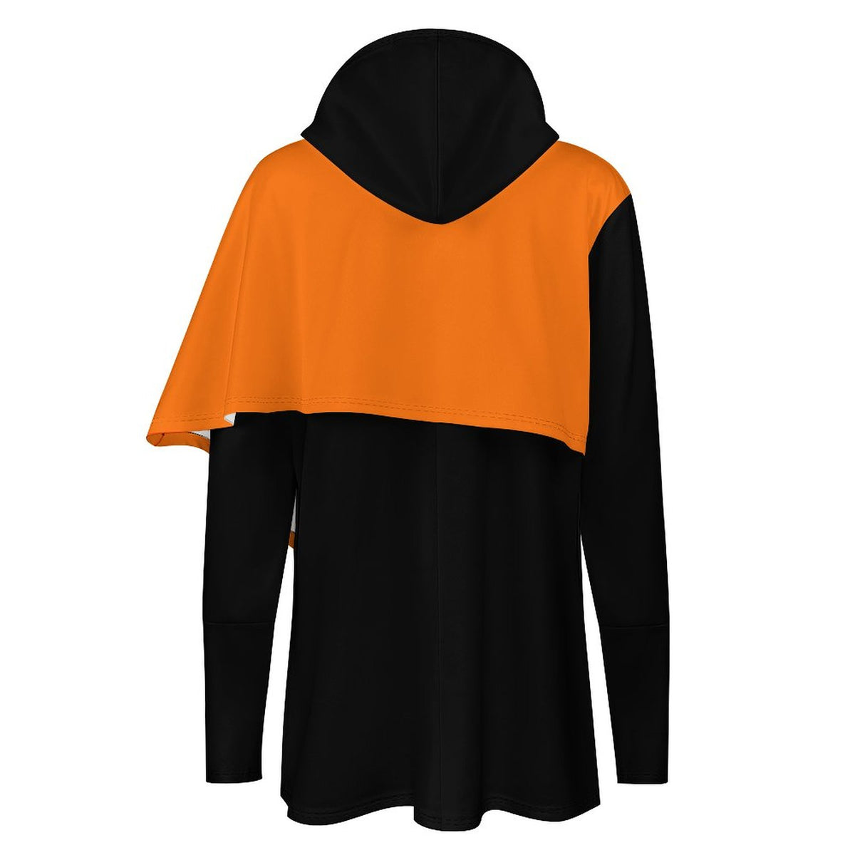 The Swinging Chainsaw Massacre Poncho-style Long Sleeve Women Hoodie with Irregular Hem