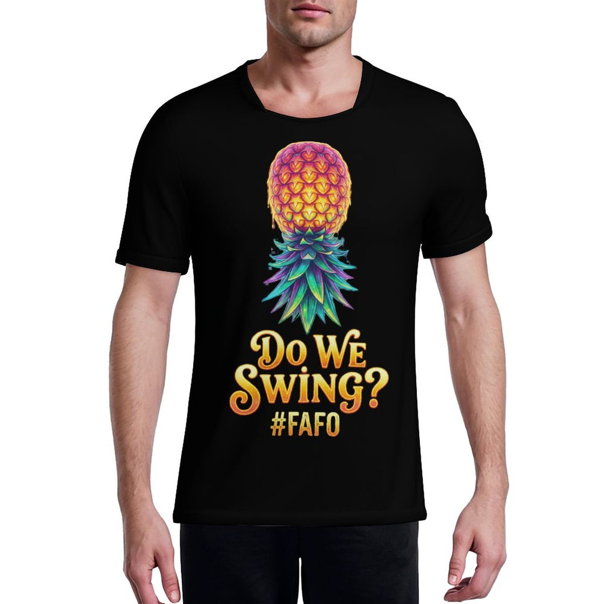 Do We Swing? Men's Ice Silk U-neck Football Jersey