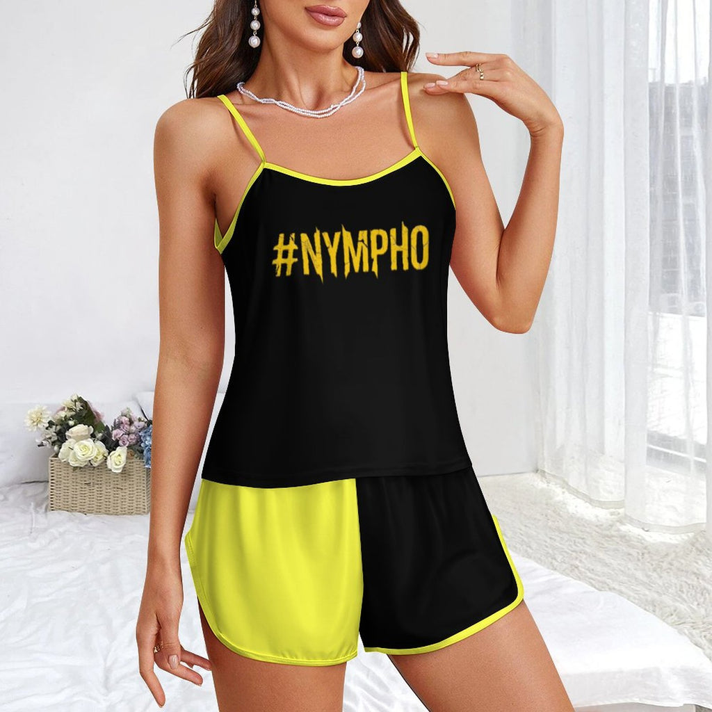 #NYMPHO Ice Silk Camisole Pajama Set