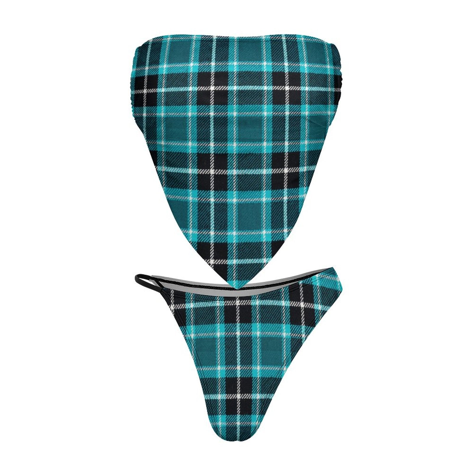 Chic Strapless Bandana Style Bikini(All-Over Printing)