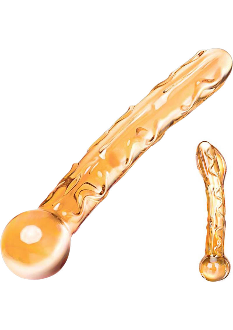 Two glass smoking accessories on a white background