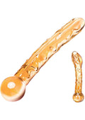 Two glass smoking accessories on a white background