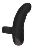 Black silicone sleeve on a white background