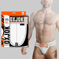 SLINGJOCK upthrust slider-strap jock, WHITE SNOW, LARGE