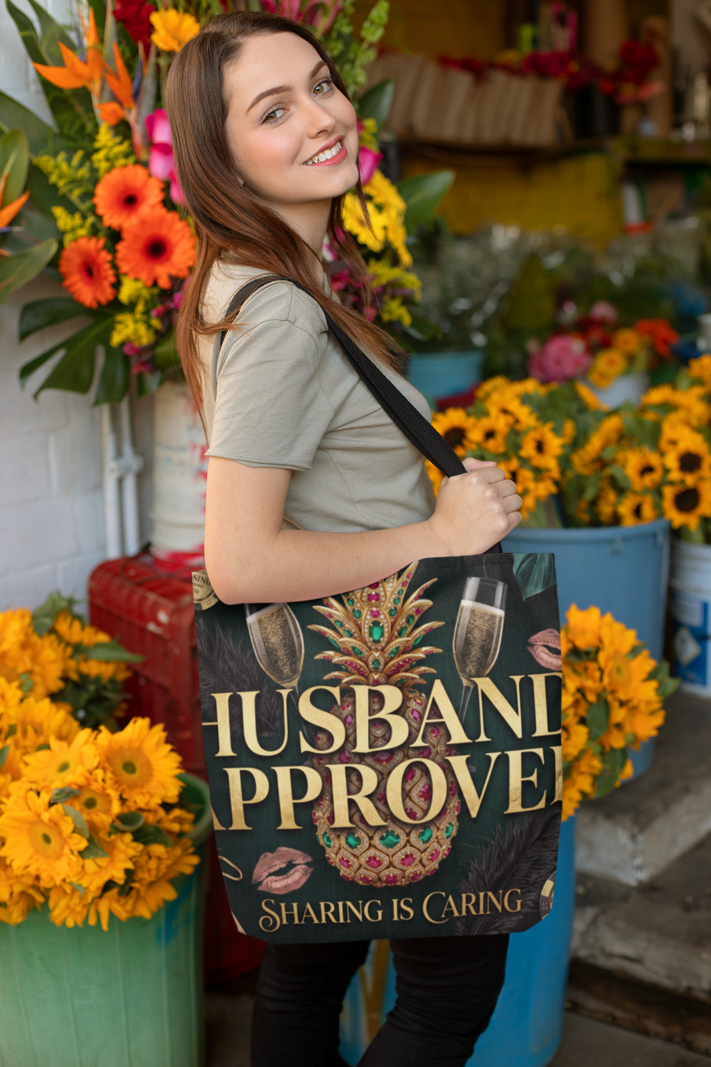 Husband Approved Shoulder Sling Bag for Women | Stylish Travel Crossbody Bag with Pockets