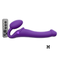 VIBRATING BENDABLE STRAP-ON - M - PURPLE