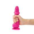 SLIDING SKIN REALISTIC DILDO FUCHSIA S