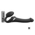 MULTI ORGASM BENDABLE STRAP-ON - M - BLACK