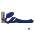 MULTI ORGASM BENDABLE STRAP-ON - M - NIGHT BLUE